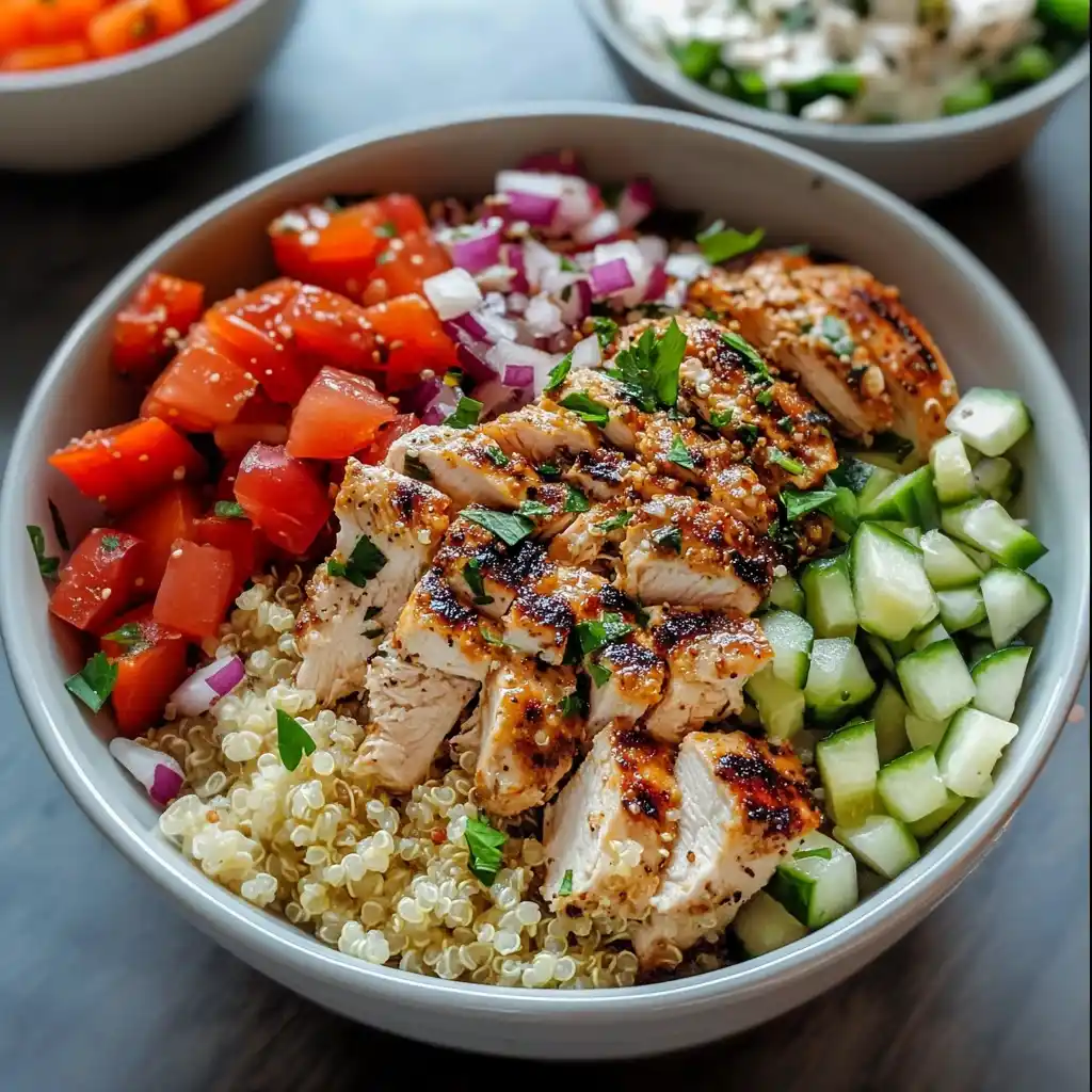 Flavorful Greek Chicken Quinoa Bowl: Your Mediterranean Meal Prep